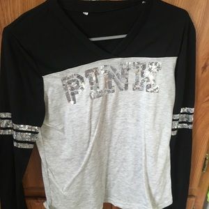 Woman’s pink shirt